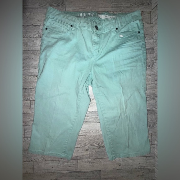 DKNY mint green Bermuda Shorts women’s size 10 - Picture 1 of 6